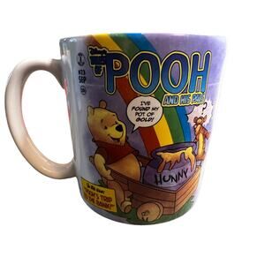Disney Store Winnie The Pooh Poohs Trip To‎ The Bank 4in Large Coffee Cup Mug